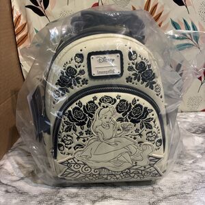 Loungefly Disney: Alice in Wonderland - Embroidered Floral Mini Backpack with...